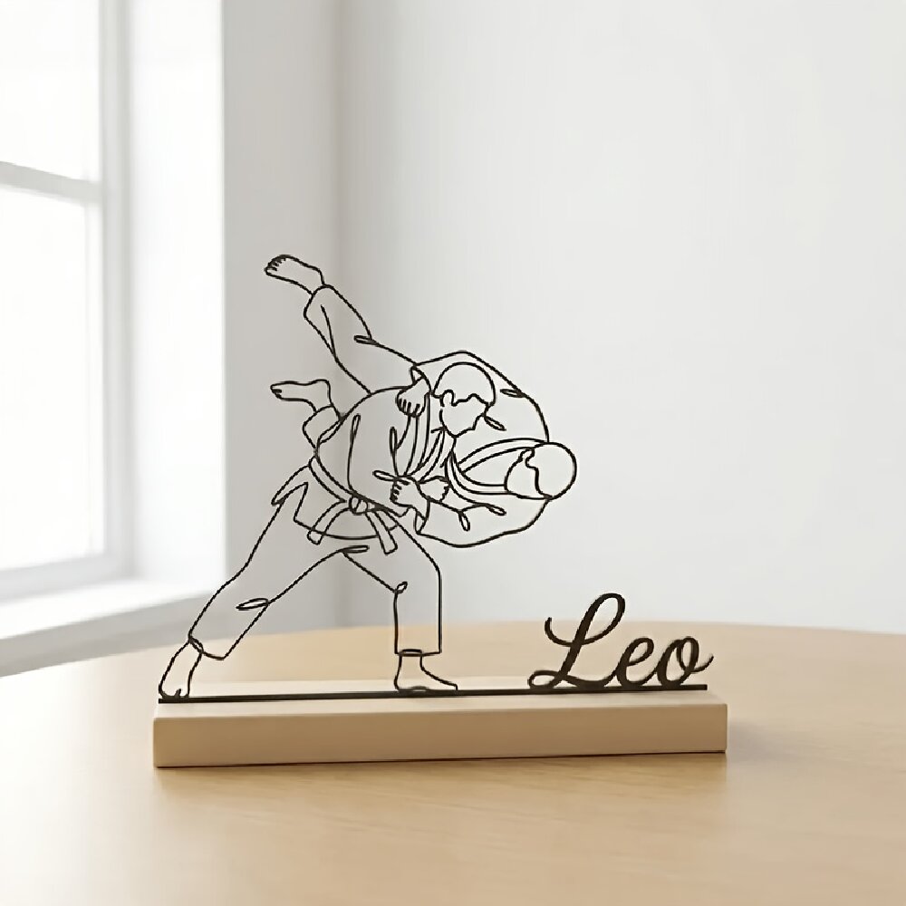 Industrial Laser Marker - Op maat gegraveerd judo vechtsport beeldje
