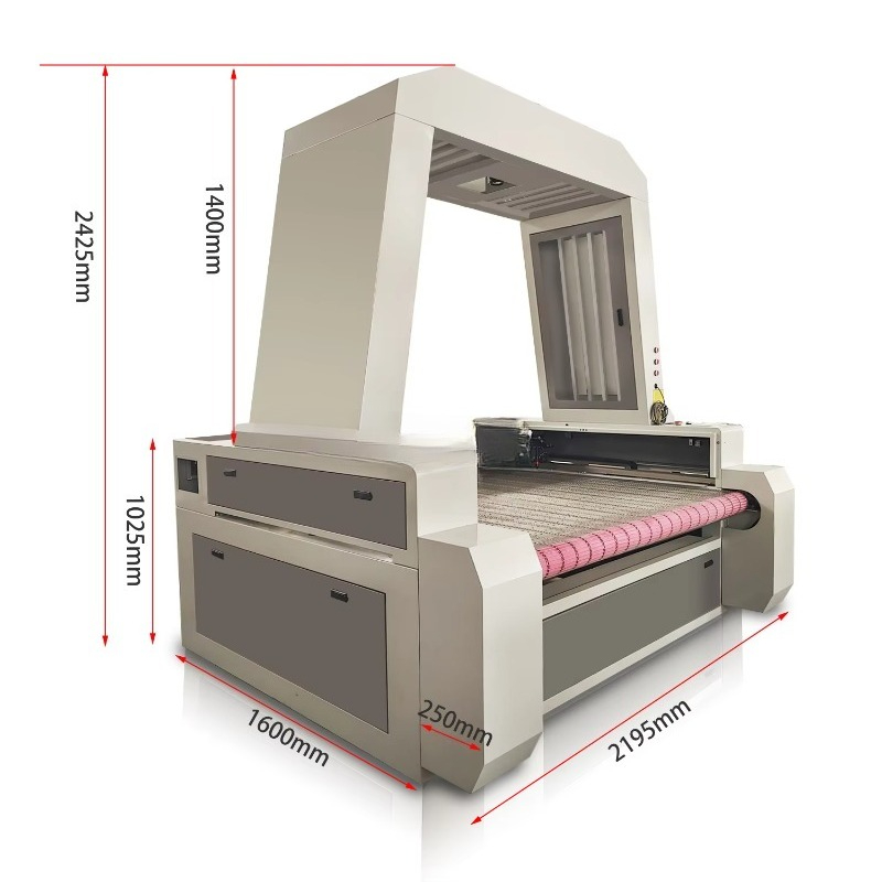 Industrial Laser Fabric Cutting Machine - 1610 CCD-camera lasersnijmachine / automatisch voedende