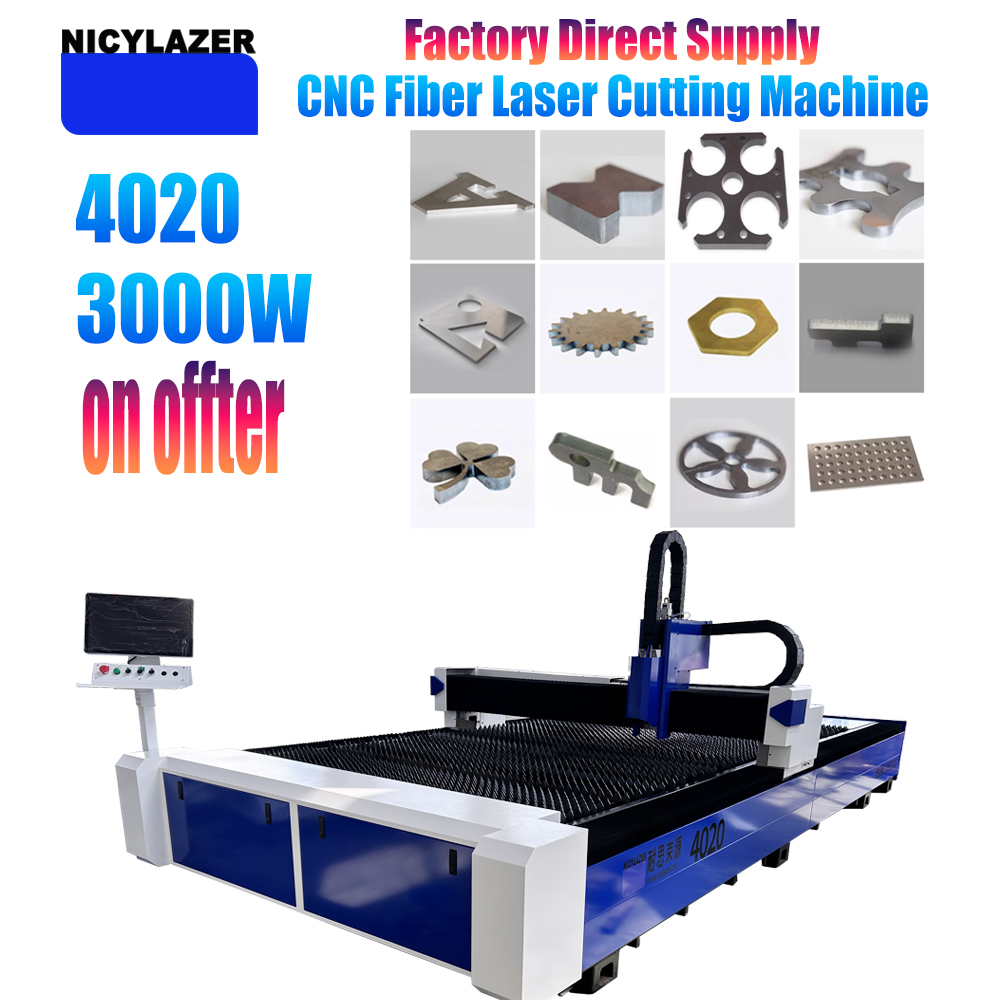 Industrial Laser Cutter For Metal - NICYLAZER CNC 3000W 4020 Fiber Laser