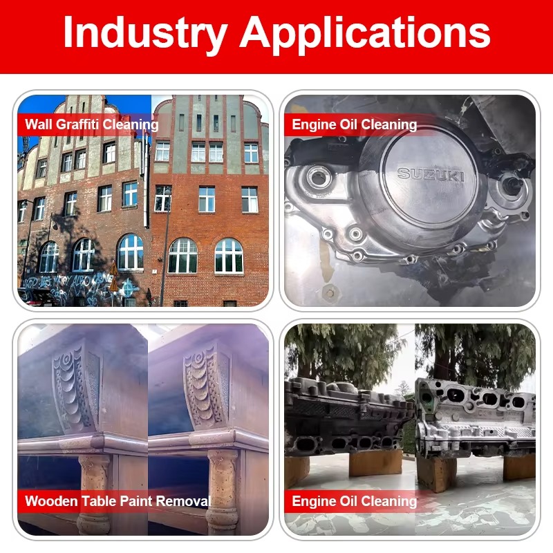 Industrial Laser Cleaning - 500W industriële pulslaserreinigingsmachine voor het verwijderen