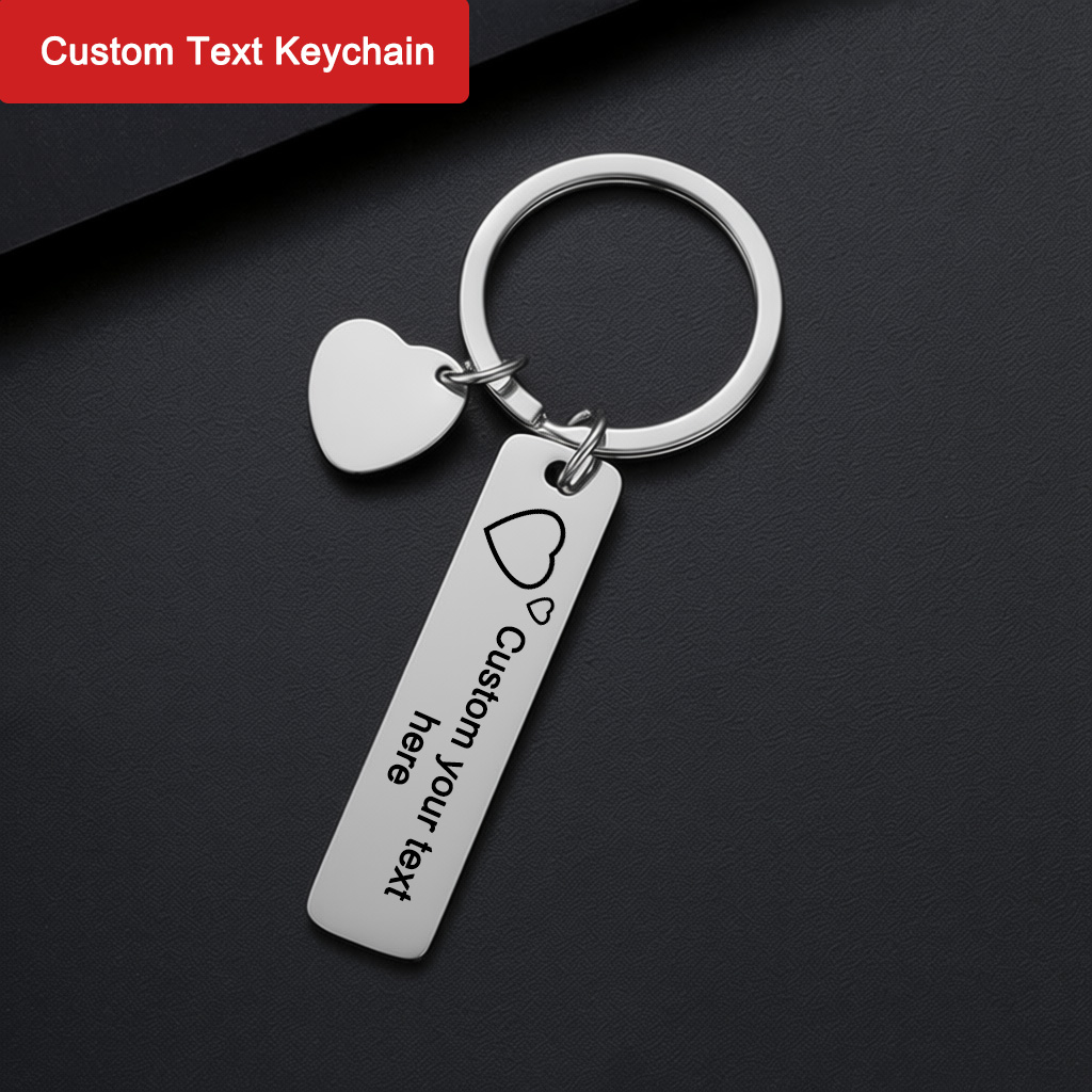 Industrial Laser Marker - Aangepaste tekst sleutelhanger Gepersonaliseerde naam sleutelhanger