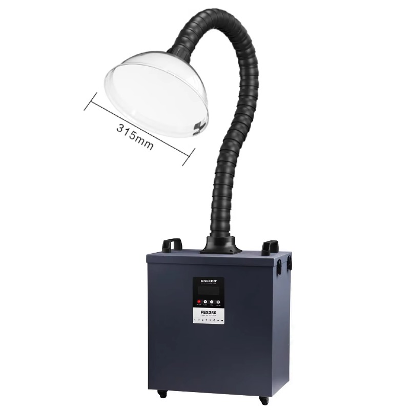 Industrial Print & Laser Inc - KNOKOO 350W Industriële Rookafzuiger Snijden Solderen