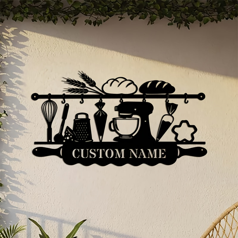 Industrial Laser Marker - Gepersonaliseerde ijzeren wanddecoratie voor de keuken,