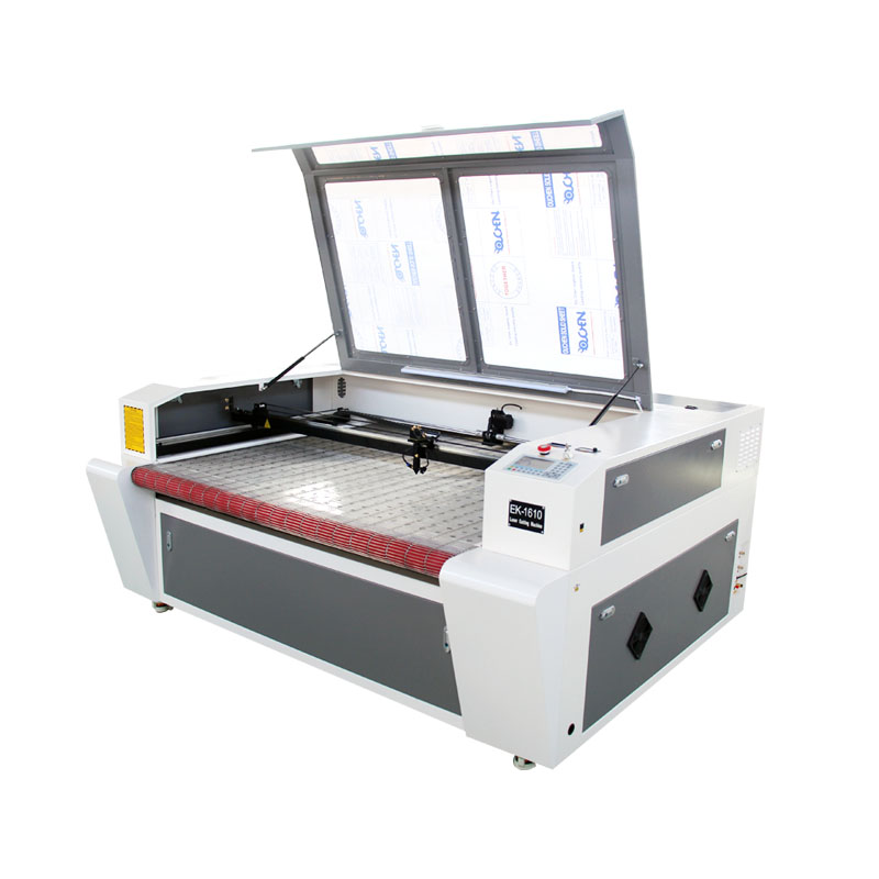 Industrial Laser Fabric Cutting Machine - Automatische kledingindustrie laser snijmachine met roltafel