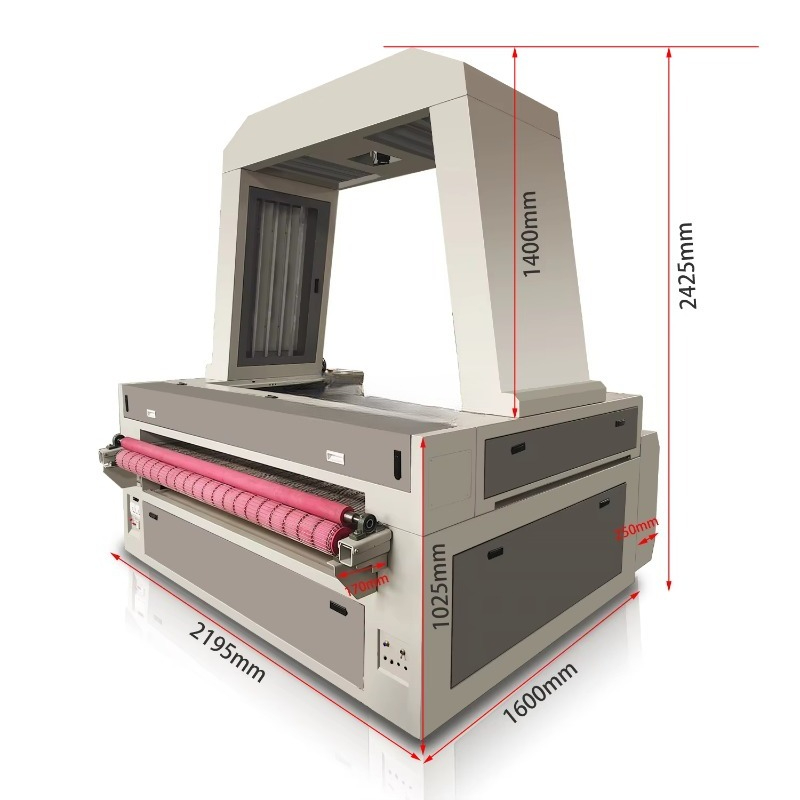 1610 CCD-camera lasersnijmachi - Industrial Laser Fabric Cutting Machine recensie en prijs