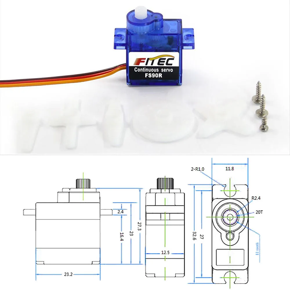 Feetech Mini FS90R Micro Servo - Servo Motor Cnc recensie en prijs