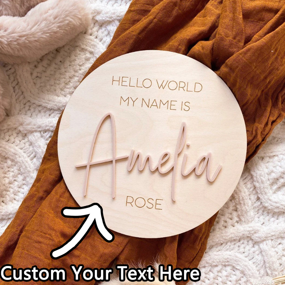 Gepersonaliseerde houten Hello - Industrial Laser Marker recensie en prijs