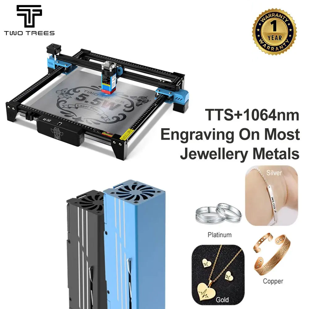 TWOTREES TTS-55 Lasergraveerma - Industrial Laser Machines recensie en prijs