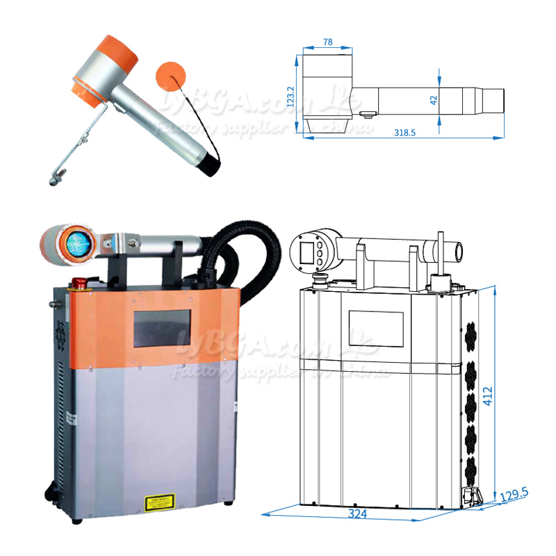 LY-LCG100A 100 W gepulseerde l - Industrial Laser Machines recensie en prijs