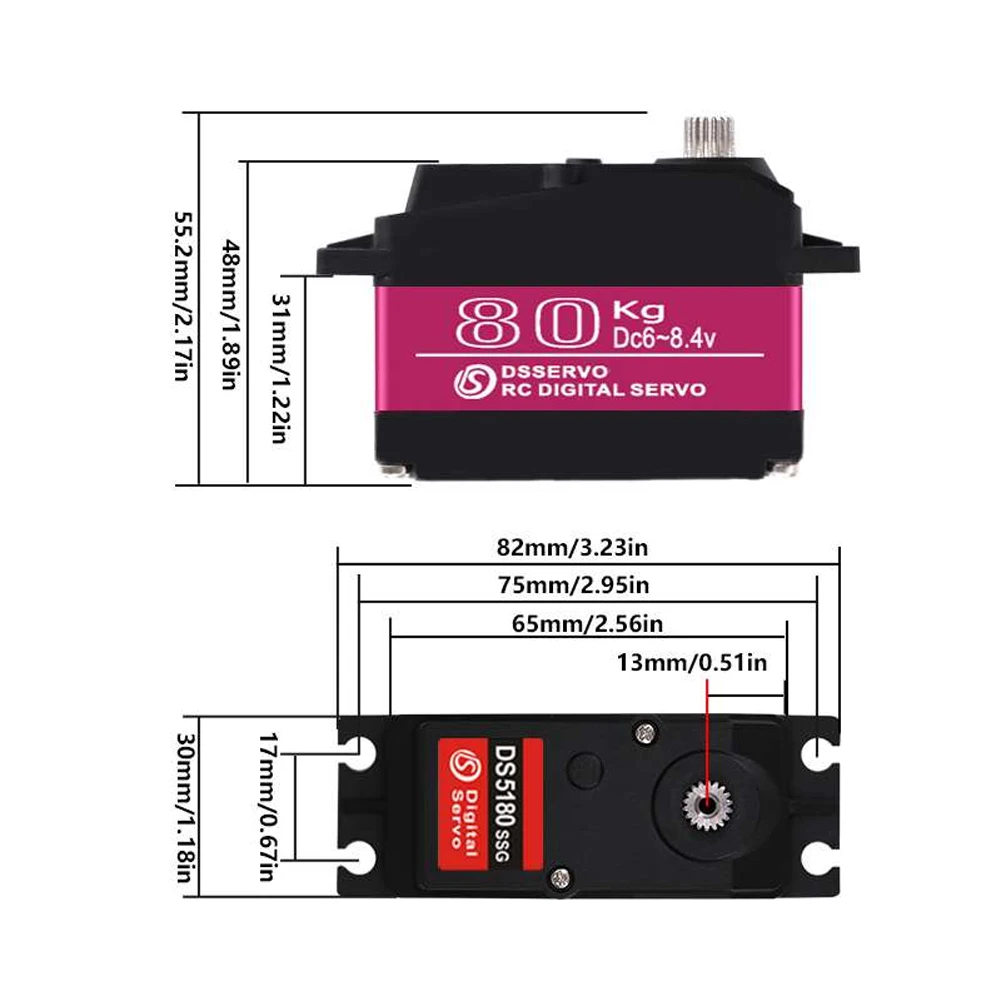 Dsservo Waterdichte DS5180 80K - Servo Motor Cnc recensie en prijs