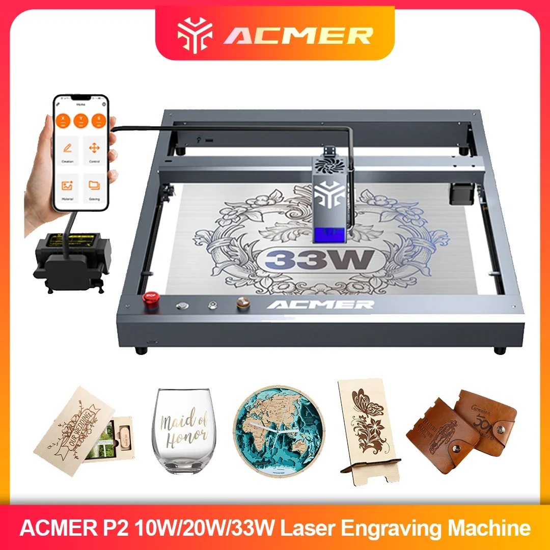 ACMER P2 Lasergraveermachine 3 - Industrial Laser Engraver For Wood recensie en prijs