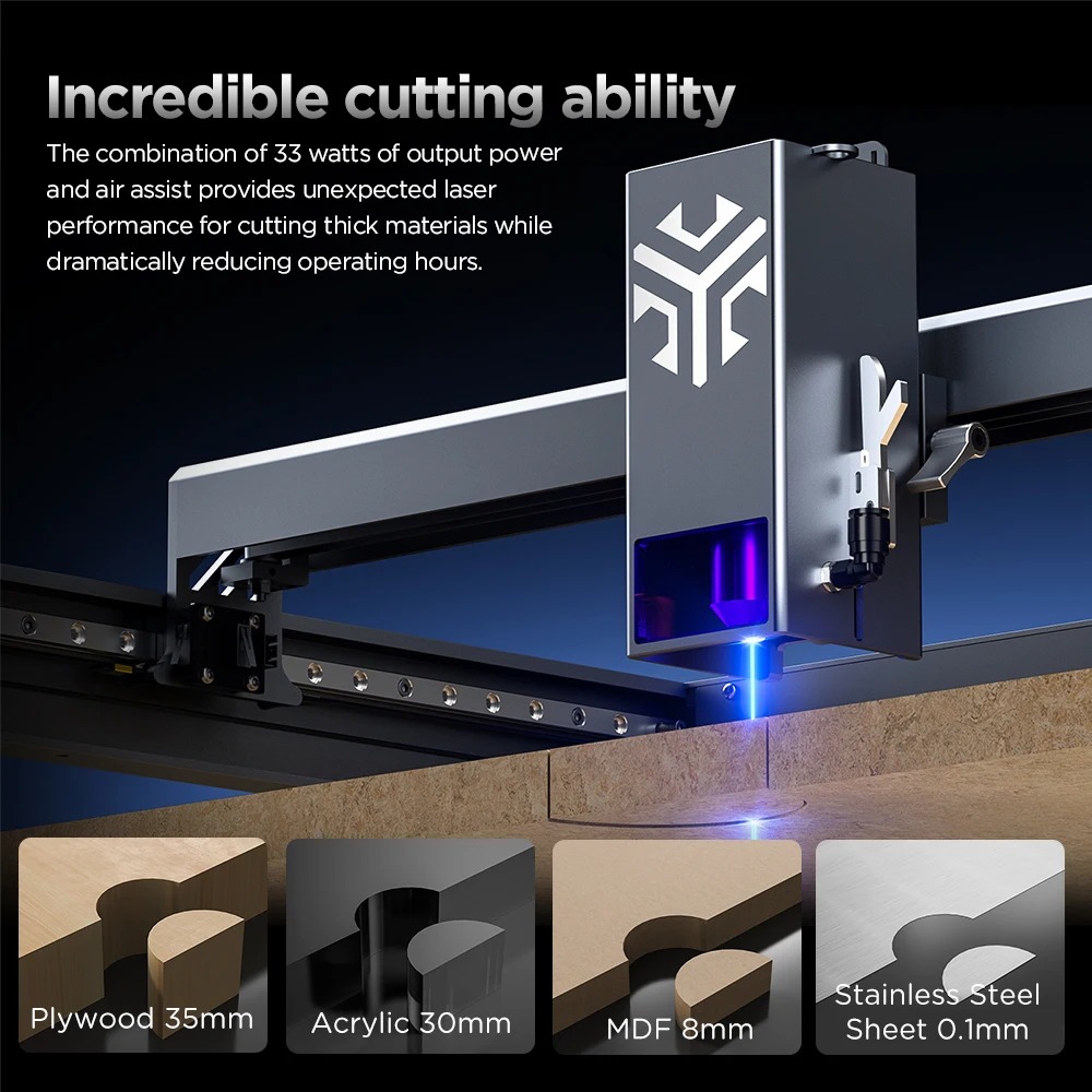 ACMER P2 Lasergraveermachine 3 - Industrial Laser Engraver For Wood recensie en prijs